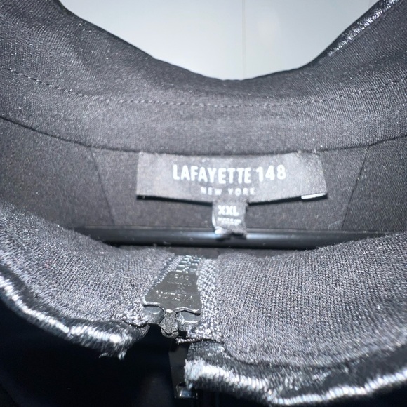 Lafayette 148 New York Women’s Size XXL Black Short Sleeve Suit Blazer - Picture 2 of 5